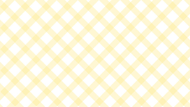 Diagonal yellow checkered plaid in the white background	