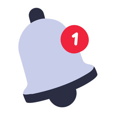 Bell with notification badge Material SVG Icon