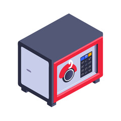 Safe with combination lock Material SVG Icon