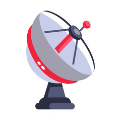 Satellite dish pointing upward Material SVG Icon