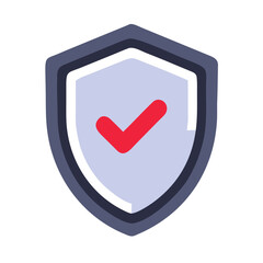 Shield with checkmark Material SVG Icon