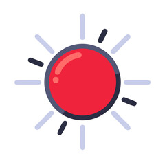 Sun with rays Material SVG Icon