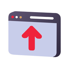Upload arrow icon Material SVG Icon