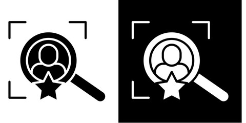 Talent Acquisition  Icon Set White Style Collection