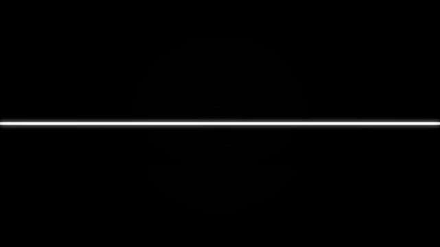 Television turn on and off with noised and grain. Vintage switch on off television concept animation. Noise on a old TV screen. 4k video motion graphic animated