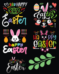 Happy Easter Celebration Graphics Collection easter eggs