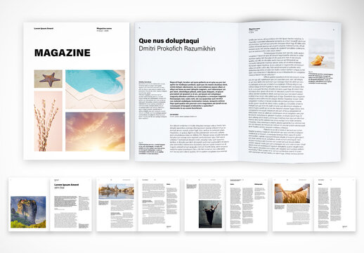 Clean Lifestyle Magazine Template