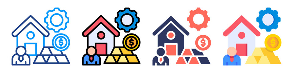 Asset Icon Sheet Multiple Style Collection 