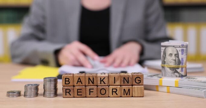 Exploring banking reform with focus on finance, goals, and strategies in an office setting