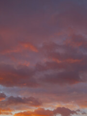 Obraz premium Colourful sunset clouds summer time