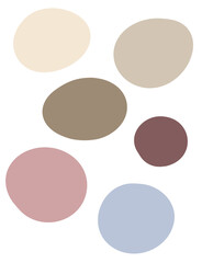 Minimal pastel color palette in beige, pink, and light blue tones. Perfect for modern branding, home decor, and digital art inspiration
