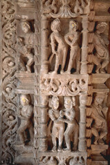 bas relief on the wall