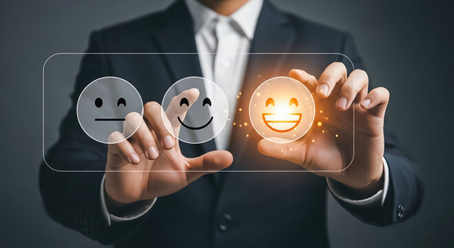 Positive Feedback Experience User Satisfaction Survey Interface Customer Service Excellence Digital Score Client