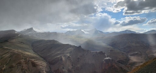 clouds over the mountains