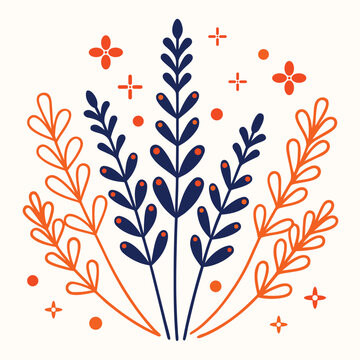 Elegant Marigold vector illustration, minimalist floral composition, soft pastel color palette, thin smooth line art, botanical style, white background, suitable for decorative pattern, high qua