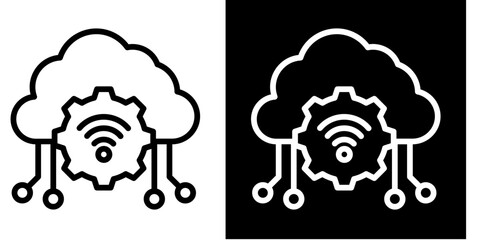 Iot In Business   Icon Set White Style Collection