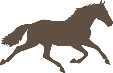 Design of running horse draw