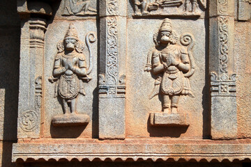 detail of the facade of the temple