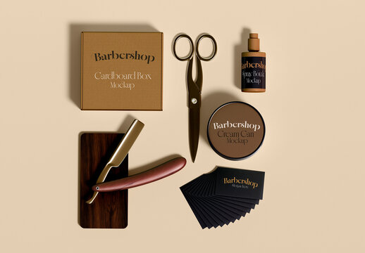 Barbershop Branding Mockup