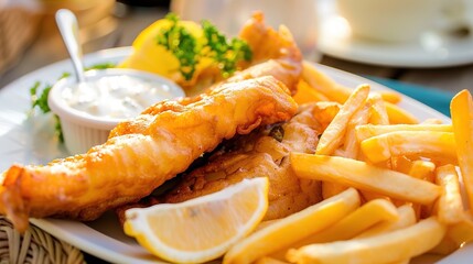 Fresh and delicious food displayed on a clean plate, including colorful vegetables, tender meat, and ripe fruits. The appetizing food is arranged neatly, highlighting its freshness, taste