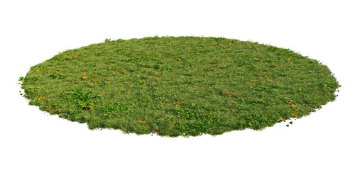 realistic grass pile cutout isolated png on a transparent background premium nature cutout