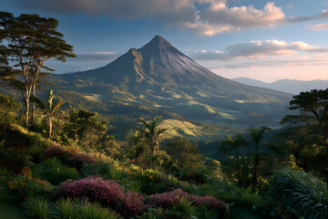 Arenal Volcano National Park boasts a scenic view of Arenal Volcano
