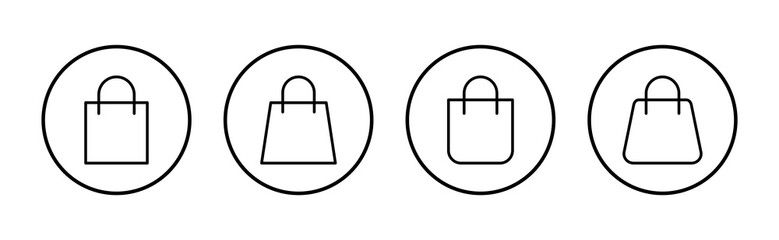 Obraz premium Shopping bag icon vector. shopping sign and symbol