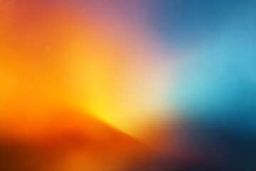 Vibrant gradient blend transitions from warm golden tones to cool deep blue hues