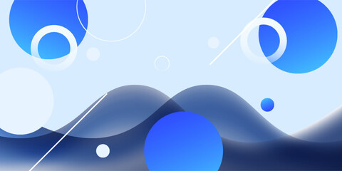 Blue waves abstract background. Liquid color background design. Fluid gradient shape composition. Futuristic design for posters, banners, web headers, presentation designs and more vektor texture