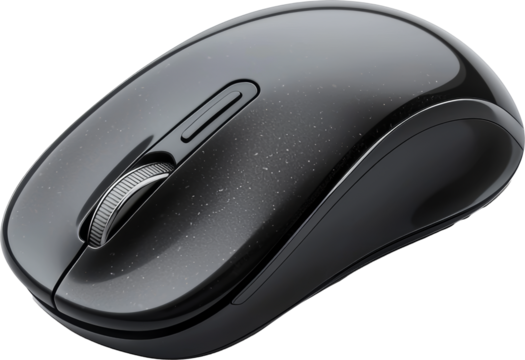 black computer mouse
