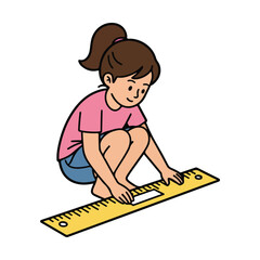  Girl doing yoga exercise mat