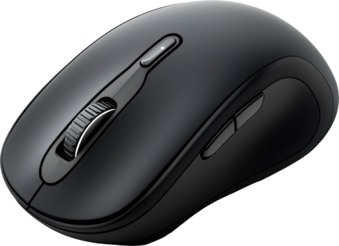 black computer mouse