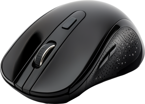 black computer mouse