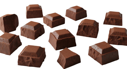 Decadent Chocolate Delights Premium Cocoa Treats Dark Chocolate Food Photography Dessert Indulgence Sweet Cravings