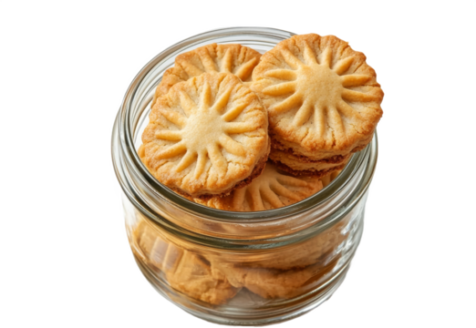 cookies in a glass jar