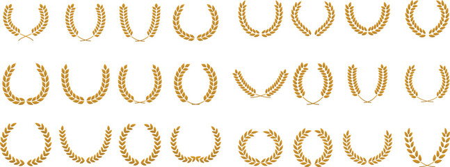 Vector Wheat Ears Icon Set