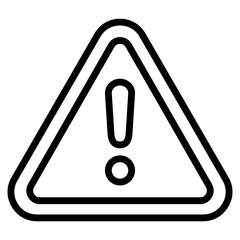 Warning Triangle  Icon Element For Design