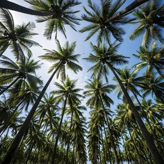 Obraz premium coconut palm trees