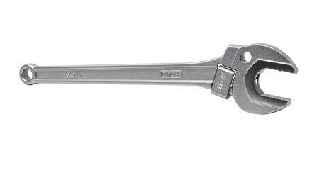 Adjustable Monkey Wrench Tool Isolated mechanical isolated on a transparent background