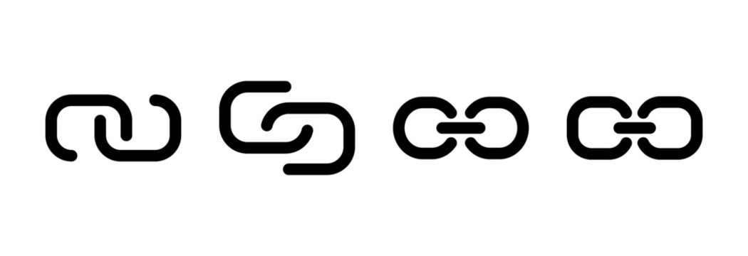 Link icon vector illustration. Hyperlink chain sign and symbol