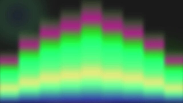 Psychedelic Color Spectrum Equalizer Blocks Motion Background