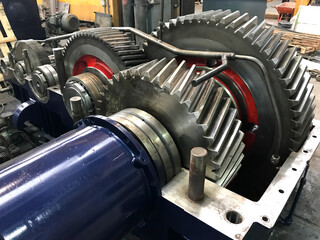 large gearbox open