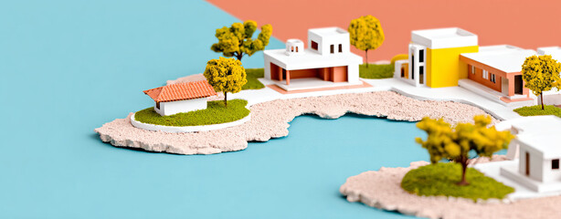 Sustainable design for schools with green architecture and vibrant colors