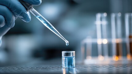 Innovative laboratory research in chemistry and biology cutting-edge medicine and technology testing science in a controlled environment