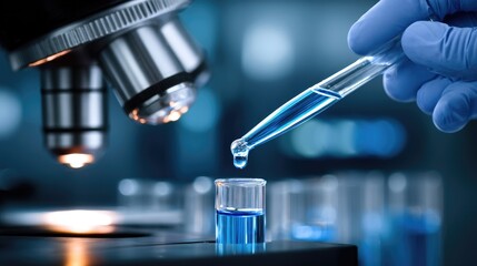 Innovative laboratory research on chemistry and biology in medicine using advanced technology and testing methods to enhance scientific understanding