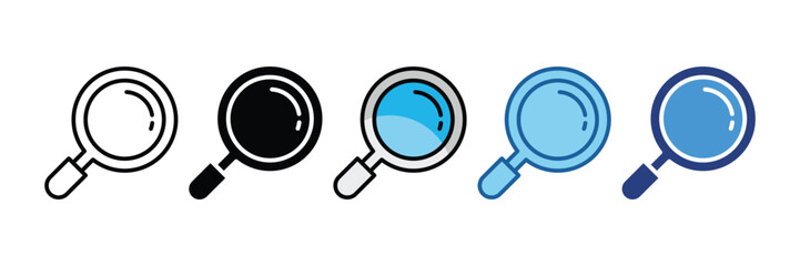 Magnifying Glass  Icon Element For Design