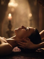 Ayurveda massage therapy at tranquil spa for ultimate relaxation and wellness experience in serene environment