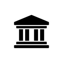 Bank icon vector for web and mobile app. Bank sign and symbol, museum, university