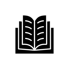 Book icon vector for web and mobile app. open book sign and symbol. ebook icon