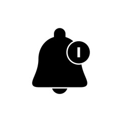 Bell Icon vector for web and mobile app. Notification sign and symbol for web site design